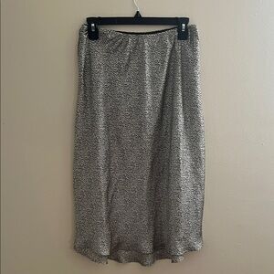 Sienna Sky Monochrome Patterned Midi Skirt